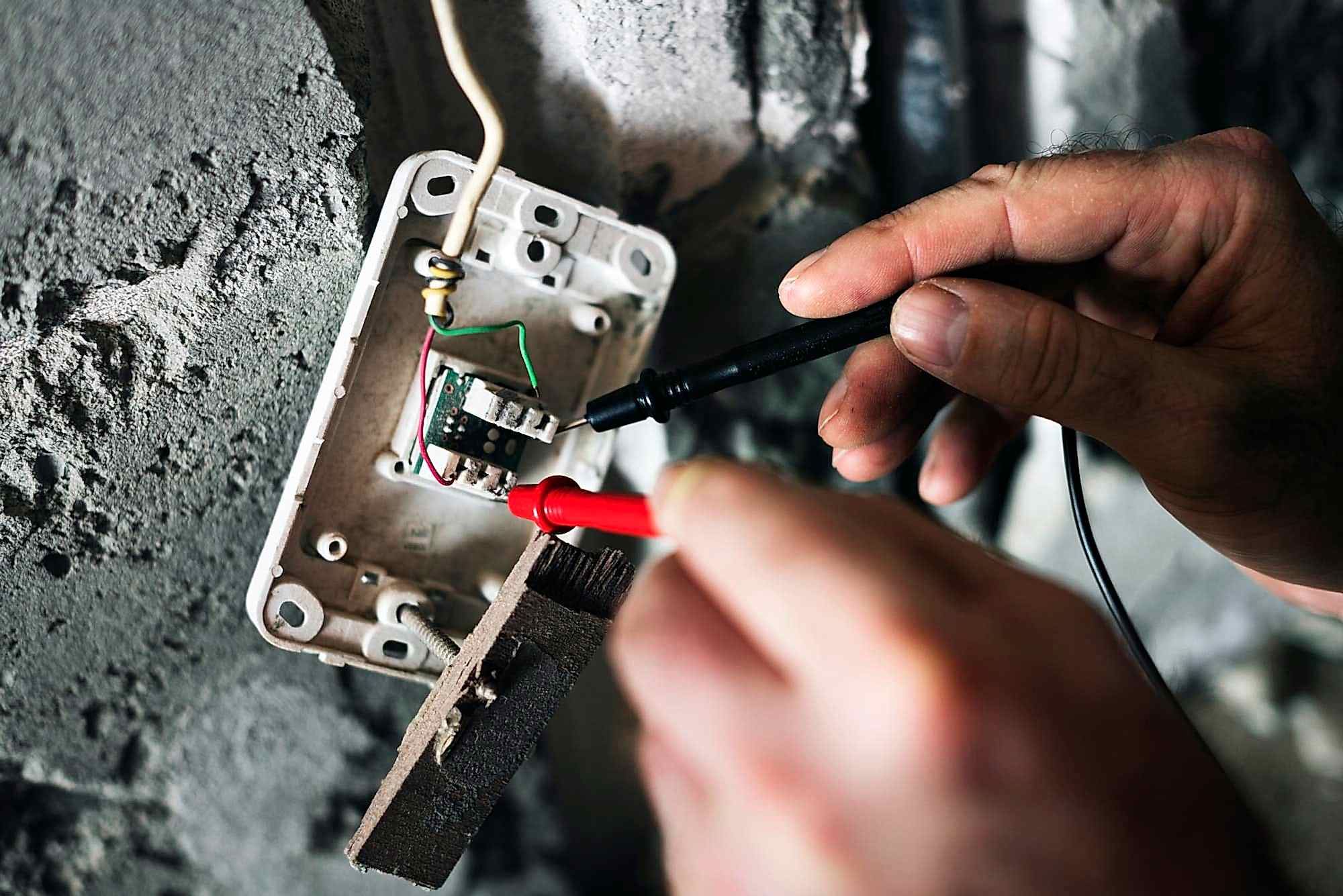 Electrician working